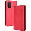 VLQI Cover Libro Compatibile con Oppo A74 4G Portafoglio Custodia in PU Pelle Protettiva Caso Flip Magnetica Slot per Schede per Oppo A74 4G - Gatto