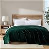 Nautica - Coperta king size, super morbido pile felpato, biancheria da letto calda e accogliente (verde tinta unita, king size)