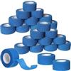 Eyerayo 24 rotoli di cerotti autoadesivi per dita, 2,5 cm x 4,5 m, bendaggio elastico di fissaggio per lo sport Vet Wrap cane cavallo (blu)