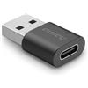 Hama Adattatore da USB-A a C, SuperSpeed Plus 10 Gbps, 2 porte, nero