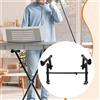 Supporto per tastiera a 2 livelli, portatile, secondo livello, in ferro,