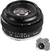 TTArtisan 50mm F2 Obiettivo per fotocamere mirrorless F2 solo per fotocamere Sony E-Mount A7 A7II A7R A7S A9 APS-C: A5000 A6600 NEX-3 NEX-5 NEX-7 NEX5C e altro (nero).
