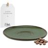 like. by Villeroy & Boch Villeroy & Boch - Lave vert piattino per tazza da caffè, verde, lavabile in lavastoviglie, utilizzabile nel microonde, piattino per tazze, look artigianale, con smalto reattivo, terracotta