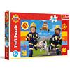 Trefl - Sam il pompiere, Sam il pompiere sempre disponibile - Puzzle da 100 pezzi - Puzzle colorato con personaggi delle fiabe, per bambini dai 5 anni in su