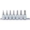 BGS 9341 | Serie di chiavi a bussola | 10 mm (3/8) | profilo a T (per Torx) con alesatura T15 - T50 | 7 pz.