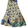 Magic Incredibile-art Vintage Silk Sari Magic Wrap Gonna Reversibile Hippie Sarong