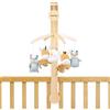 Nattou Wooden Musical Mobile, 50 cm, Dark warm beige