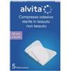 ALLIANCE HEALTHCARE IT.DIS.SPA Garza compressa adesiva alvita tnt 10x6cm 5 pezzi