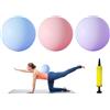 Abiyou Palla Pilates Piccola, 3 Pezzi Yoga Pilates Palla, 25CM Pallà da Yoga Balance, Pallà Fitness per Pilates, Pàllà da Ginnastica per Yòga Inviare Pompa per Palloncini, per Pilatès, Yòga (3 Colore)