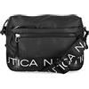 Nautica Nylon Bean Crossbody/Belt Bag with Adjustable Shoulder Strap, Black