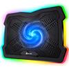 KLIM Ultimate + Base di raffreddamento RGB per PC portatili da 11 a 17 + Supporto PC Portatile con Ventola Gaming + Ventola PC + Stabile e silenzioso + Compatibile con Mac PS4 PS5