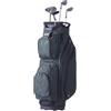 VEVOR Sacca da Golf con Divisorio Organizzatore 14 Vie, Sacca da Golf in Nylon Premium 910 mm 11 Tasche, Borsa da Golf Resistente con Manici Copertura Antipolvere Cinghie Staccabili, Verde Militare