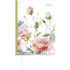 Alpha Edition - Calendario a libro Style Roses A5 2026 - Timer da ufficio e da ufficio A5 (circa 15 × 21 cm) 1 giorno/pagina con robusta copertina rigida, suddivisione in tempo e molte informazioni