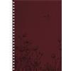 Alpha Edition - Agenda Settimanale Nature Line Flower Ringbuch 2026 - Calendario tascabile 15×21 cm con 128 pagine e carta strutturata ecologica, Planner settimanale con panoramiche mensili e aree