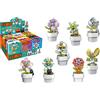 GLOBO S.P.A. Cubix Vaso Fiori con Gatto in Mattoncini Assortito