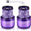 Kingcenton Filtro per Dyson V11 V15, 2 Pezzi Confezione da Filtri di Ricambio per Dyson V11 V15 SV14 SV17 SV22 Detect Absolute Animal Extra Pro Torque Drive Vacuum, Sostituire# 970013-02