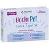 Profar Occhi Pet - Salviette sterili detergenti perioculari per cani e gatti, 14 salviette