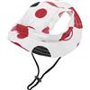 CAPASTEC Cappellinono Da Sole Per Cani Regolabile Con Fori Per Orecchie Baseball Estivo Per Animali Domestici Visiere Protezione Solare All'aperto Bianco Rosso L