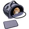 Meow&Woof Trasportino per porcellini d'India, per conigli, criceti, uccelli, conigli, draghi, gattini, ecc. Borsa per animali con manico stabile e cuscinetto impermeabile, facile da viaggiare e visitare il - M…