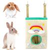 Colenumone Bunny Hay Feeder, Hanging Coniglio Hay Feeder Bag per Coniglio Guinea Pig Cincillà Criceto