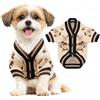 Feuvois Maglione Per Cani Piccoli Lavorato A Maglia Con Motivo Orso Morbido, Beige L