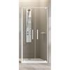 Novellini Box Doccia Riga 2B 70 Porta Doccia a 2 Battenti - Cristallo : Trasparente - Profilo: Bianco Opaco - Misura: 69/72