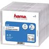 Hama Custodia CD doppia slim trasparente, 25 pzz.
