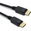 PremiumCord Cavo 8K Displayport 1.4 M/M 1,5 m, Spina a Spina, 32,4 Gbps, Video 8K@30Hz, 5K@60Hz, 4K@120Hz 2160p, HDCP 2.2, Connettori Placcati Oro, Nero