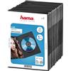 Hama DVD Slim Box 25, scatole di dischi ottici, Nero, confezione da 25