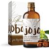 Essenze.me Puro, Elegante Benessere ESSENZE OLIO DI JOBOBA GOLDEN 100ml Puro al 100% Naturale Pressato a Freddo Idratante e Nutriente per Capelli, Corpo, Viso, Pelle Secca, Unghie, Cuticole. Controllato e Confezionato in ITALIA