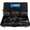 KRINO 17020500 Set 43 Pezzi Maschi E FILIERE HSS M 3÷12, Acciaio