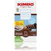 Kimbo, Espresso Decaf, 120 Cialde Caffè Compostabili ESE, Miscela Decaffeinata e Cremosa, Intensità 9/13, Tostatura Media, 8 Pack da 15 Cialde