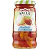 Sacla Saclà, Acetelli, Peperoni a Fettucce, Ideali per Antipasti, Contorni e Insalate, Vaso Vetro, 290g (150g sgocciolato), Confezione da 12 Pezzi