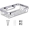 AIYoo 304 Stainless Steel Soap Dish Holder,Storage Soap Saver Wall Mounted for Kitchen Sink Bathroom Shower,Drainable and Rust Proof