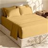 Hearth & Harbor Set di lenzuola per letto king-size con angoli extra profondi, per materassi profondi 45,7-61 cm, 6 pezzi, colore: cammello
