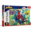 Trefl - Spiderman, maschera di Spiderman - Puzzle da 100 pezzi - Puzzle colorato con personaggi delle fiabe, per bambini dai 5 anni in su