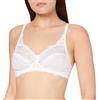 Playtex Reggiseno Senza Ferretto in Pizzo Essential Elegance Lace Donna x1, Bianco, 34/3D