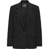ONLY Onlreva L/S Ela Ovs Blazer Xt TLR, Nero, 46 Donna