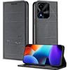 XINYEXIN Custodia per Honor X5C Plus, Cover a Libro in Pelle PU con Blocco RFID, Slot per Carte, Supporto, Protezione Completa Antiurto - Nero
