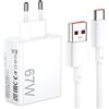 ACAGET 67W Rapido Caricatore USB per Xiaomi 17T15T 14T 13T 12S Ultra 13 12 Lite Pad 7 6 Pro,per Redmi Note 15 14 13 12 Pro con Cavo USB C 1M per Turbo-Charge Caricatore Rapido Charge per POCO X7 M7 M6 X6 Pro