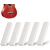 Agatige Sella Osso per Chitarra Acustica, 52x6x10mm Sella in Osso Sella per Ponte per Chitarra Accessori per Strumenti Musicali Parti in Osso per Chitarra Classica Folk a 6 Corde(5 Pezzi)