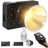 ZHIYUN MOLUS X100 [Ufficiale] Luce video 100 W, COB LED Illuminazione video portatile, Bi-Color Streaming Lampada con 17317 Lux/ 2700~6500K/ CRI≥95/ TLCI≥97/ Controllo APP, Batteria non inclusa