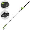 Greenworks G48PHTII - Tagliasiepi a batteria su asta di prolunga - 48V 4Ah