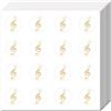 CREATCABIN 128 pz. Adesivi Scrapbooking Note Musicali Piccoli Adesivi in Plastica Impermeabile Adesivi Rotondi A Forma Casco Etichette all'Ingrosso Laptop Notebook Skateboard Fai Te 2.5x2.5cm
