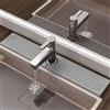 LAIKAIEU Tappetino Per Rubinetto Per Lavello Da Cucina, Pietra Di Asciugatura Rapida Di Diatomite, Protettore Del Lavandino Super Assorbente, Splash Guard Per Cucina, Bancone Del Bagno (Grigio Chiaro,60*10cm)