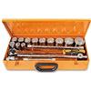 BETA 928A/C12 - Assortimento di 12 chiavi a bussola esagonali e 5 accessori in cassetta di lamiera