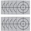 Mountlaser 10 bersagli riflettenti, 30 x 30 mm, nastro riflettente per misurazione target, fogli adesivi per stazioni totali