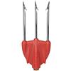 SEAC Killer, Fiocina a 3 Punte Leggere in Acciaio ad Alta Resistenza Unisex Adulto, Rosso, Standard