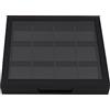 QUUPY 1 PZ Nero Vuoto Eyeshadow Palet Eyeshadow Makeup Palette 12 Griglie Lipstick Container Organizer Pan per DIY Cosmetic Foundation Blush