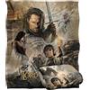 LOGOVISION Lord Of The Rings Return Of The King Poster Coperta super morbida al tatto setoso - 152 x 127 cm